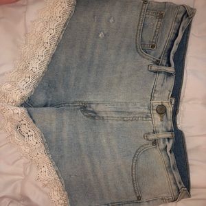 Free people jean shorts